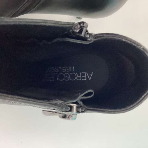 AEROSOLES HEELREST ANKLE ZIPPER ACCENT BOOTIES BOOTS 3.5 in Heel Sz 7.5 - Picture 9 of 10